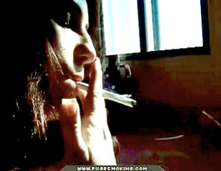 smoking girl hell