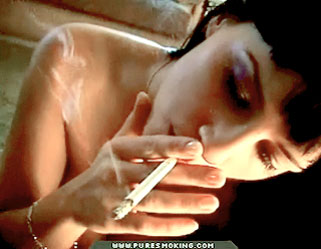 smoking girl hell